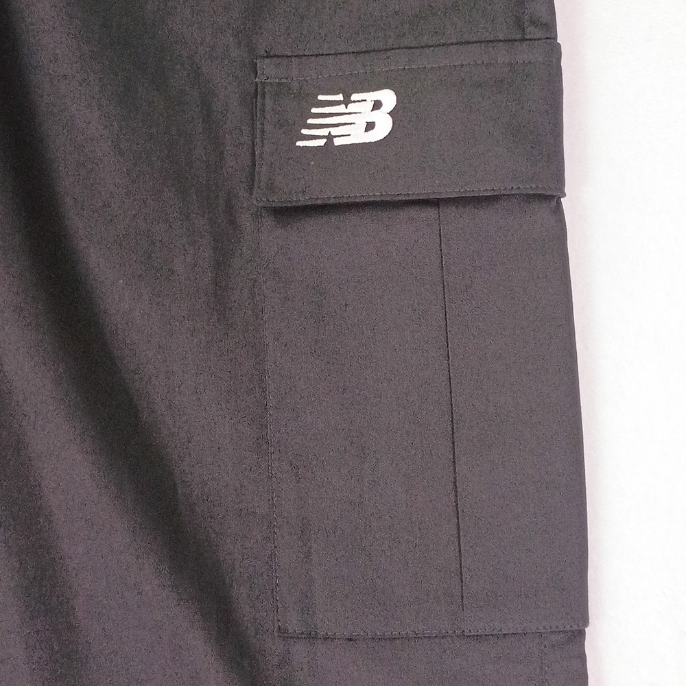 New Balance Mens L Cargo Pants Black Standard Fit Cotton Stretch MP33604 NWT - Picture 4 of 13
